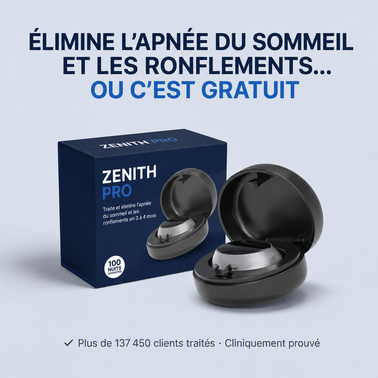 Appareil Anti-Ronflement à Double Impulsion 2.0